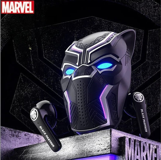 MARVEL Black Panther Joint  semi-in-ear BlueTooth Earphone wireless Games Gaming Gift Boys Intelligent noise reduction