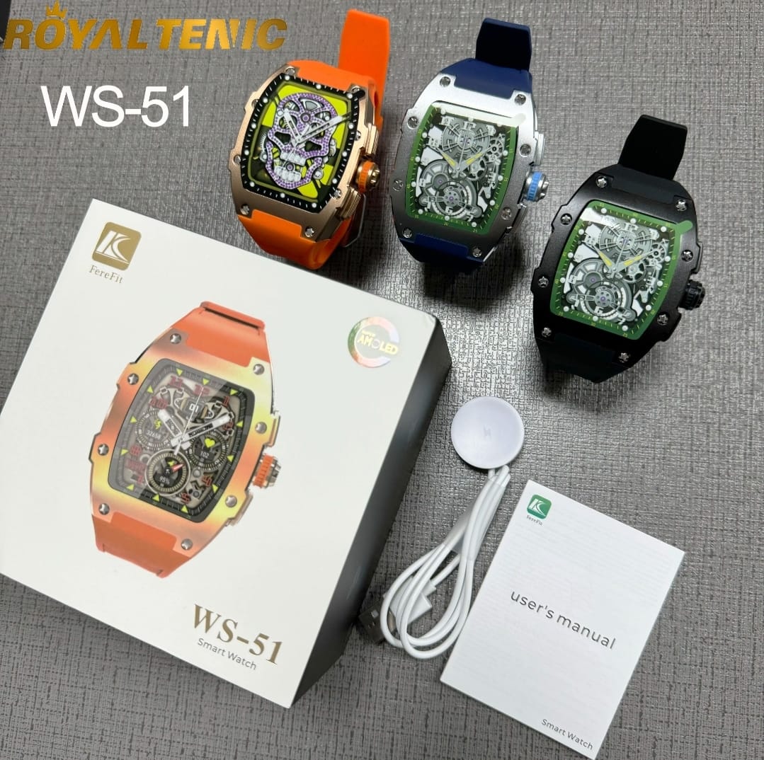 WS-51 Richard Health monitor Outdoor Smart watch IP67 Waterproof Relog intelligence Sleep Fitness tracker Sports WS51 Smartwatch