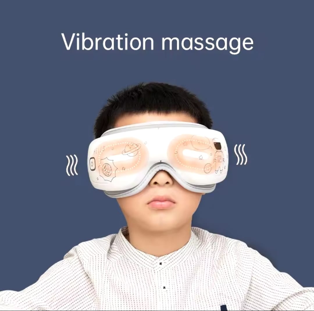 Smart Eye Massager Constant Temperature Hot Compress Vibration Press Relieve Fatigue Graffiti Appearance Children's Gifts