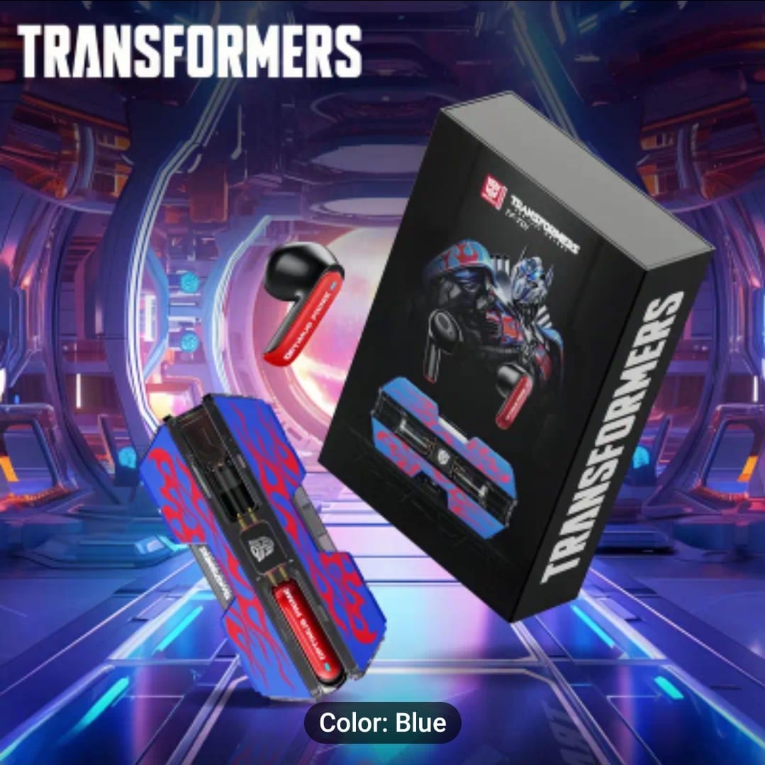 Transformers TF-T01 Bluetooth 5.3 Earphone Wireless Headset Low Latency Headphone Gaming Music Dual Mode Earbud Bumblebee