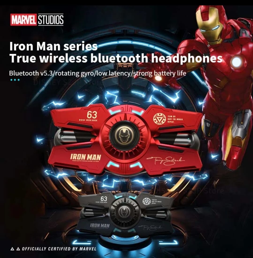 Marvel Wireless Bluetooth Earphone HIFI Sound Headset Waterproof Noise Reduction Earbuds Touch Control Game Headphone