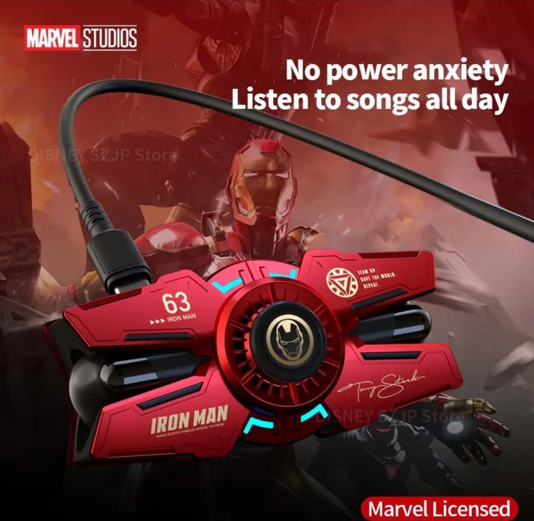 Marvel Wireless Bluetooth Earphone HIFI Sound Headset Waterproof Noise Reduction Earbuds Touch Control Game Headphone