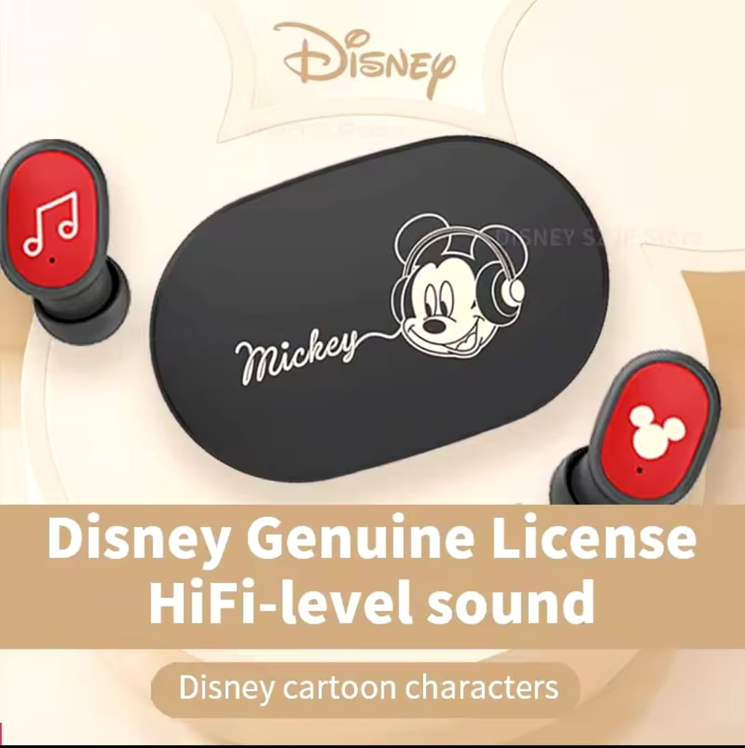 New Disney Mini Cartoon Wireless Headset E6S HIFI Sound TWS Bluetooth V5.3 Earphones Noise Reduction Headphone Long Battery Life