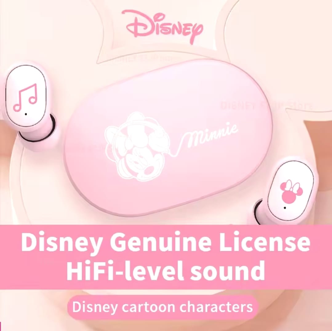 New Disney Mini Cartoon Wireless Headset E6S HIFI Sound TWS Bluetooth V5.3 Earphones Noise Reduction Headphone Long Battery Life