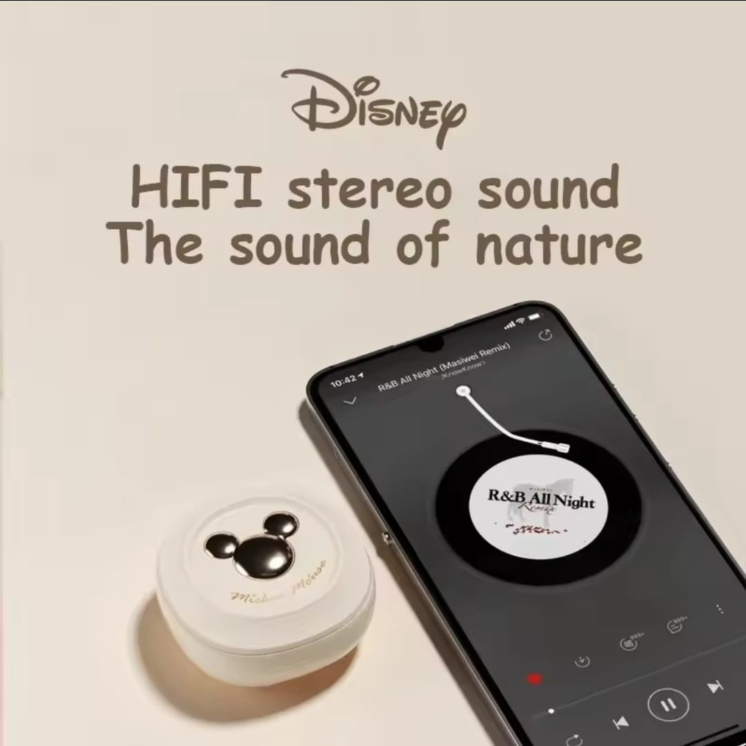 Choice Disney D68 Mickey Bluetooth V5.3 Wireless Earphones HIFI Stereo HD Call Headsets Long Endurance Noise Reduction Earbuds