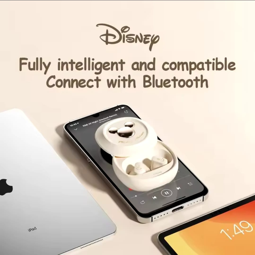 Choice Disney D68 Mickey Bluetooth V5.3 Wireless Earphones HIFI Stereo HD Call Headsets Long Endurance Noise Reduction Earbuds