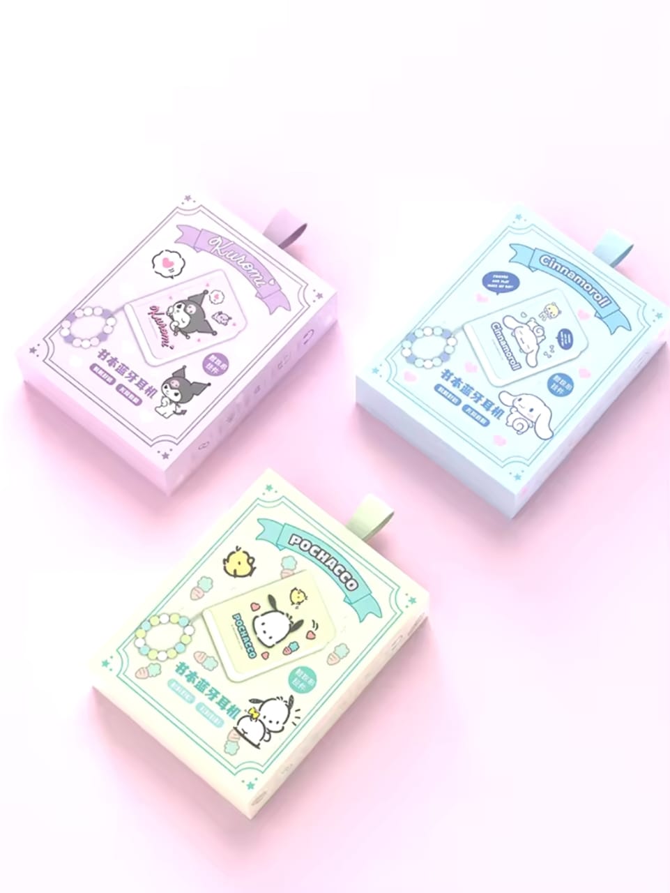 Sanrio Kuromi Bluetooth Earphones Cinnamoroll True Wireless Headset Pochacco Sport Noise Reduction Touch Control Games Headphone